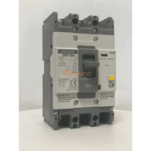 EBN103c 100A | CB khối chống giật LS ELCB 100A 30mA 3P 18kA