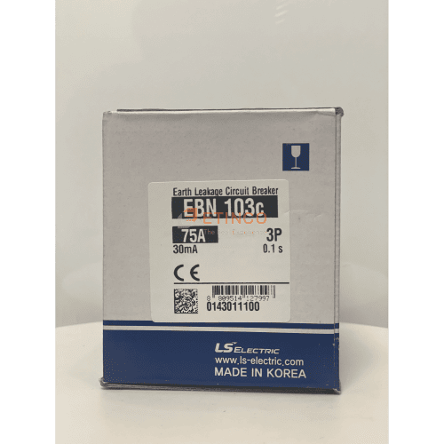 EBN103c 75A | CB khối chống giật LS ELCB 75A 30mA 3P 18kA
