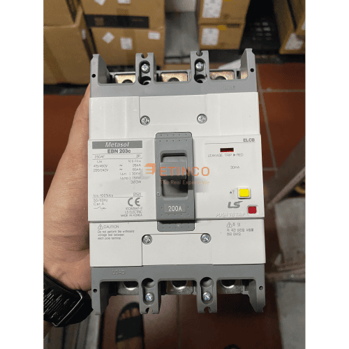 EBN203c 200A | CB khối chống giật LS ELCB 200A 30mA 3P 26kA