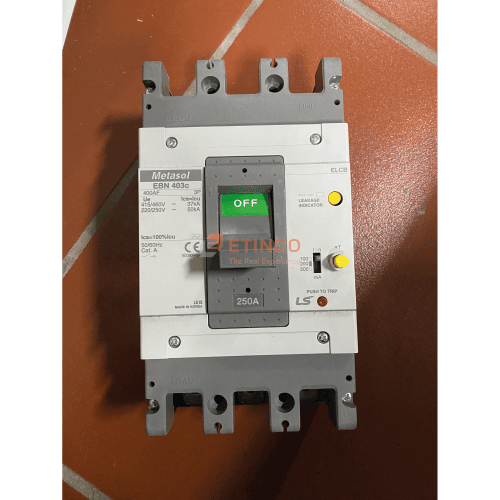EBN403c 250A | CB khối chống giật LS ELCB 250A 30mA 3P 37kA