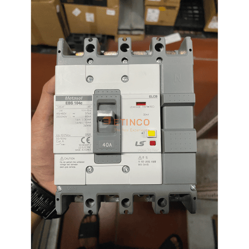 CB chống giật ELCB LS EBS104c 40A 30mA 37kA ELCB LS EBS104c 4P 40A 30mA 37kA