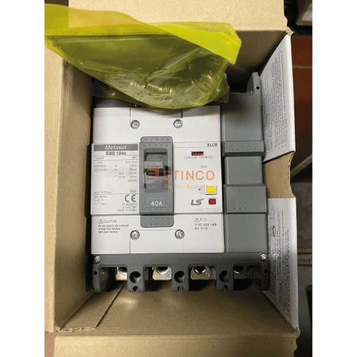 CB chống giật ELCB LS EBS104c 40A 30mA 37kA ELCB LS EBS104c 4P 40A 30mA 37kA