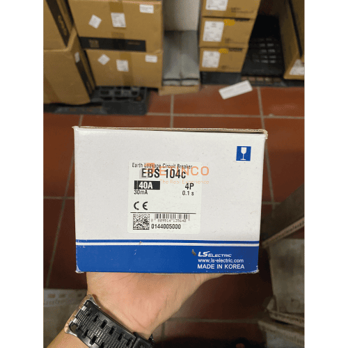 CB chống giật ELCB LS EBS104c 40A 30mA 37kA ELCB LS EBS104c 4P 40A 30mA 37kA