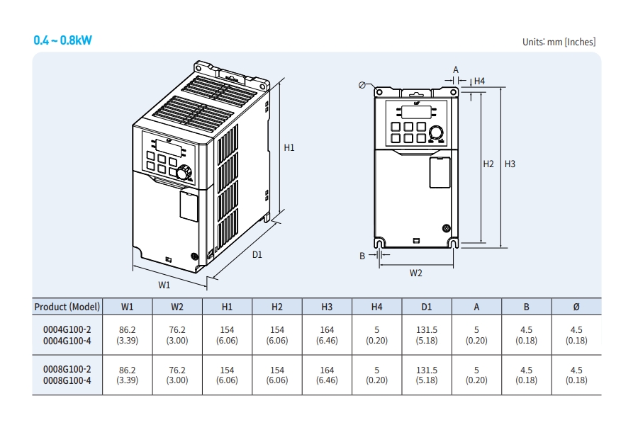kich thuoc bien tan ls g100 0.4kw 0.75kw
