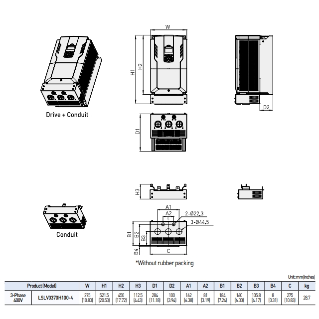ong dan bien tan ls h100 ip20 37kw-4