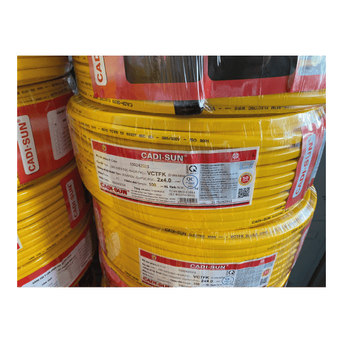 day cap dien Cadisun VCTFK 2x4.0 anh 1