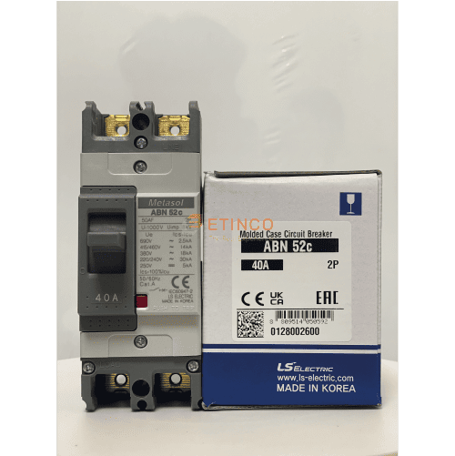 Aptomat khối MCCB LS ABN52c 40A 30kA MCCB LS ABN52c 2P 40A 30kA