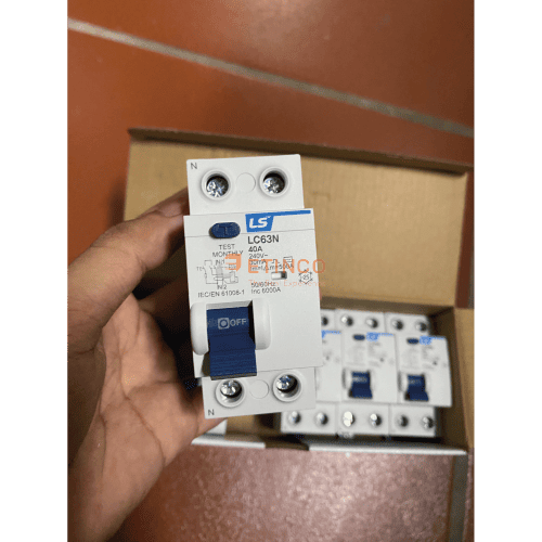 Aptomat chống rò RCCB LS LC63N 1P+N 40A 30mA RCCB LS LC63N 1P+N 40A 30mA