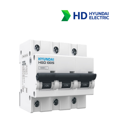 MCB Hyundai HGD100S 3P 80A 10kA