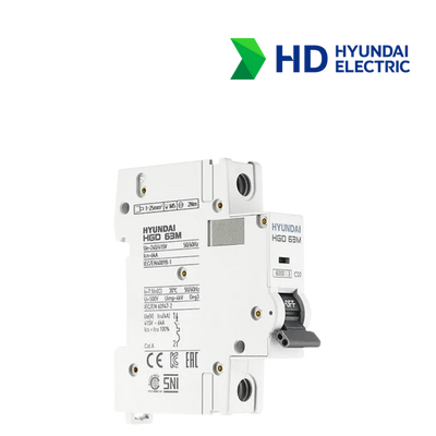 MCB Hyundai HGD63M 1P 10A 6kA