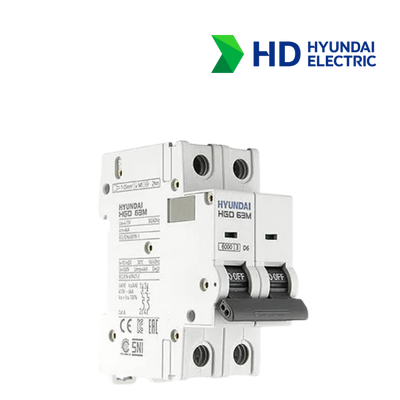 MCB Hyundai HGD63M 2P 6A 6kA