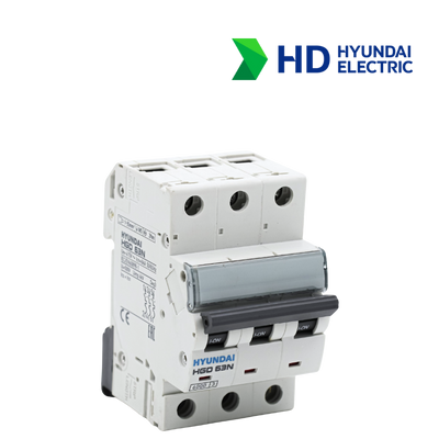 MCB Hyundai HGD63N 3P 50A 6kA