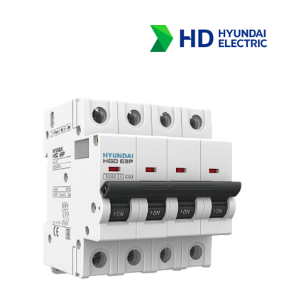 MCB Hyundai HGD63P 4P 63A 10kA