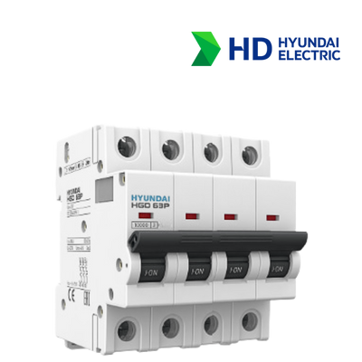 MCB Hyundai HGD63P 4P 20A 10kA