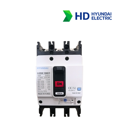 MCCB Hyundai HGM100E-F 3P 100A 16kA