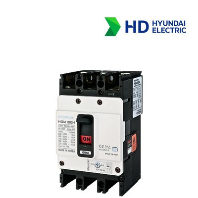 MCCB Hyundai HGM100H-F 3P 100A 26kA