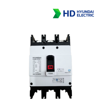 MCCB Hyundai HGM250H-F 2P 150A 85kA