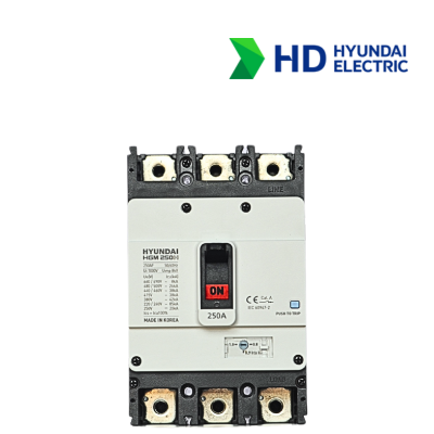 MCCB Hyundai HGM250H-F 3P 250A 38kA