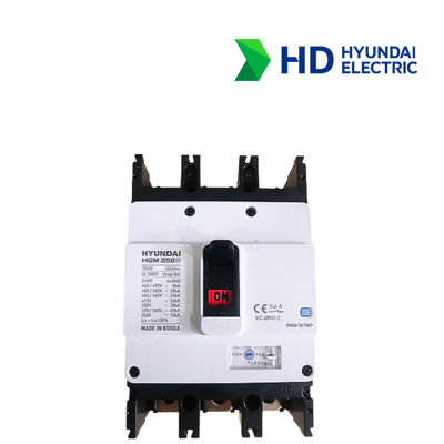 MCCB Hyundai HGM250S-F 2P 160A 65kA