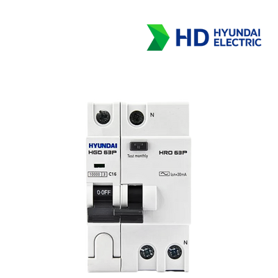 RCBO Hyundai HRO63P 1NG 1P+N 16A