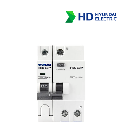 RCBO Hyundai HRO63P 1NG 1P+N 25A
