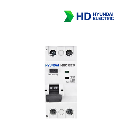 RCCB Hyundai HRC63S 2PG 1P+N 25A