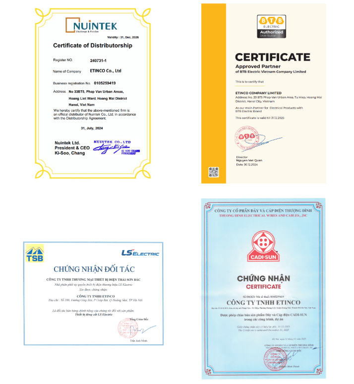 Etinco’s Product Diversification Strategy chung nhan nha phan phoi chinh hang