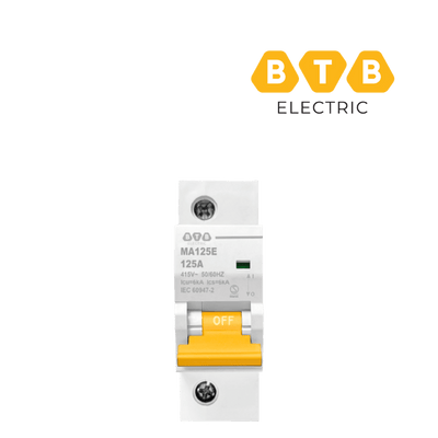 MCB BTB MA125E1P125A 1P 125A 6kA