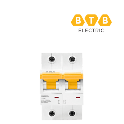 MCB BTB MA125Eb2PC125 2P 125A 6kA đặc tính cắt C