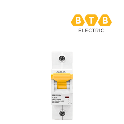 MCB BTB MA125Sb1PC125 1P 125A 10kA đặc tính cắt C