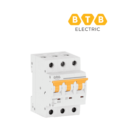 MCB BTB MA63E3PD32 3P 32A 6kA đặc tính cắt D