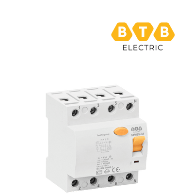 RCCB BTB MR63SG43PN50 3PN 50A 30mA 10kA