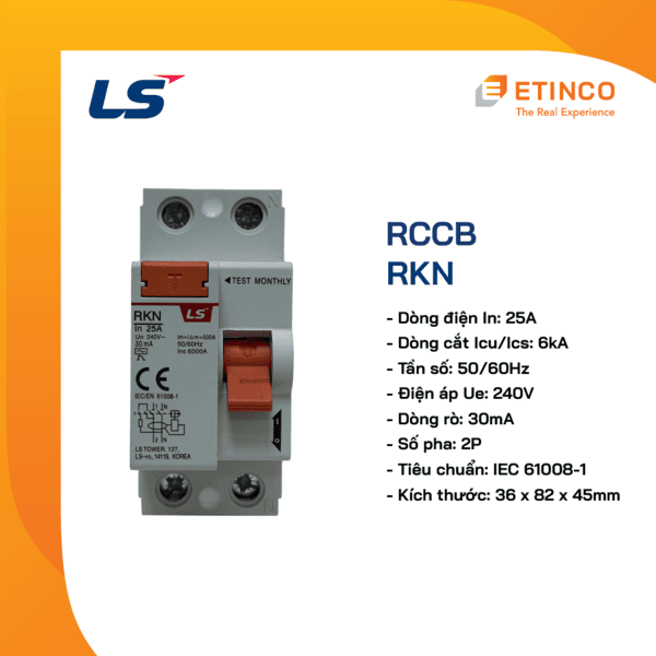 RKN 1P+N 25A | RCCB LS 1P+N 25A 30mA