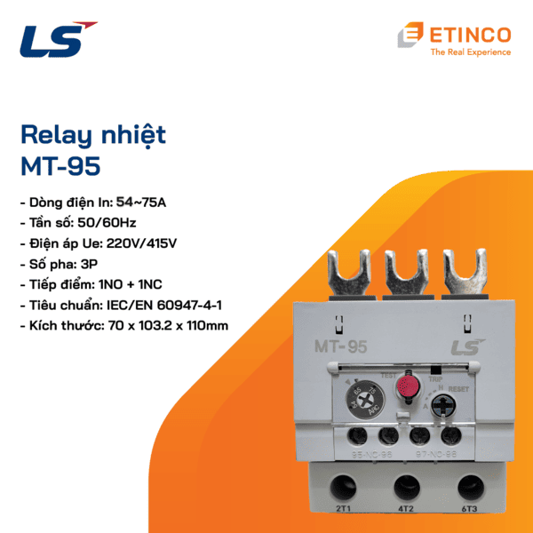MT-95 | Rơ le nhiệt LS 7-100A 3P 690VAC