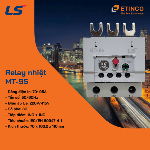 MT-95 | Rơ le nhiệt LS 7-100A 3P 690VAC