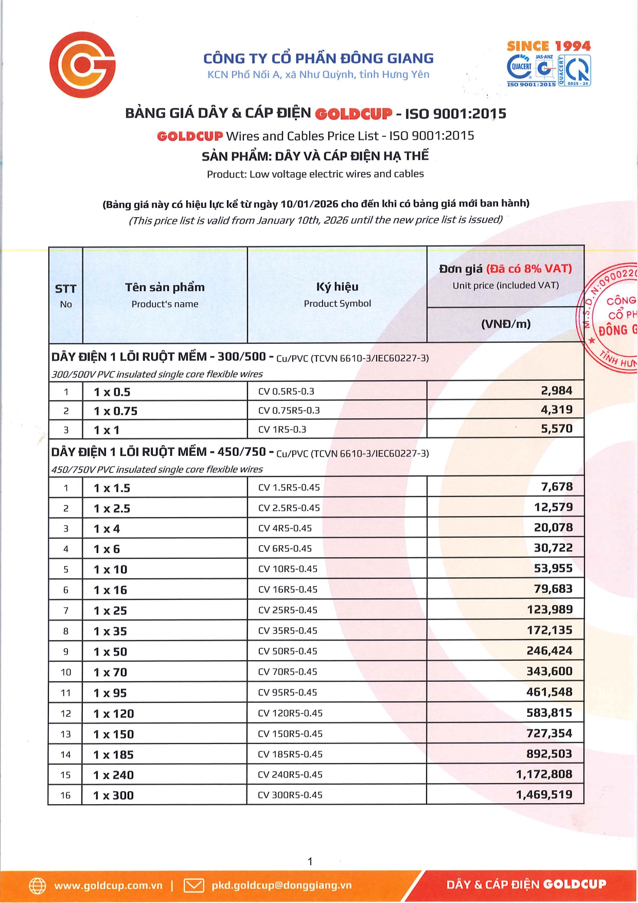 Bảng giá Dây cáp điện Goldcup 2026 mới | Đầy đủ & chi tiết https://etinco.vn/wp-content/uploads/bang-gia-day-cap-dien-ha-the-goldcup-10-1-2026.pdf