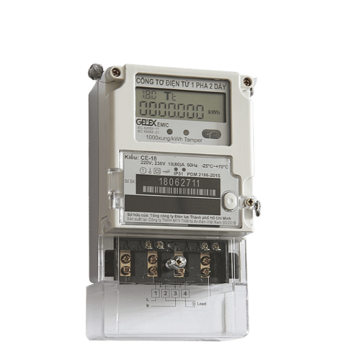 Công tơ điện tử 1 pha 1 giá EMIC CE-18 10(80)A 220-230V