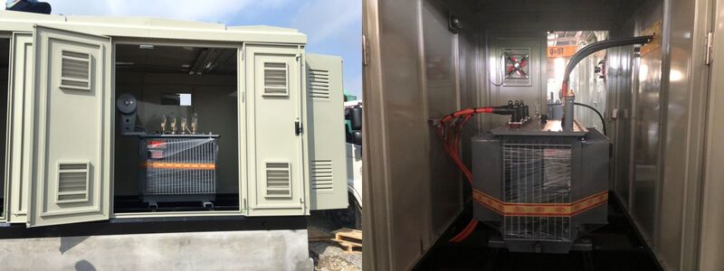 khoang may bien ap cua tram bien ap kios