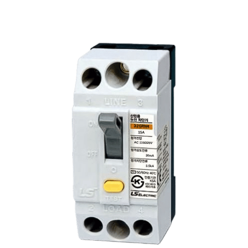 32GRhH 15A | CB cóc chống giật LS RCBO 15A 30mA 2P 3.5kA