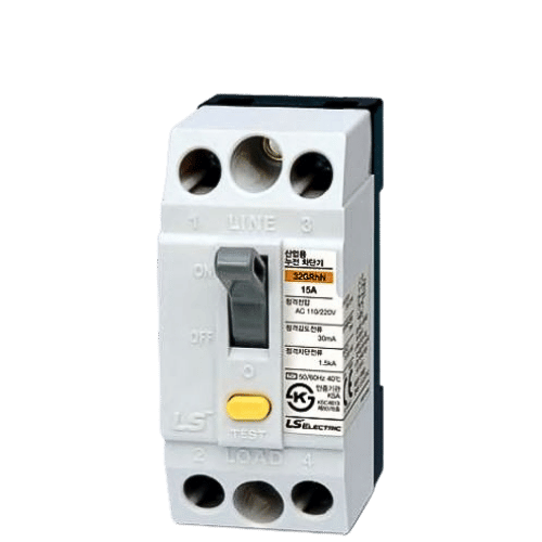 32GRhN 15A | CB cóc chống giật LS RCBO 15A 30mA 2P 1.5kA