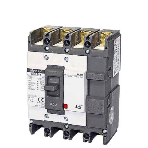 ABS34c 5A | Aptomat khối LS MCCB 5A 4P 25kA