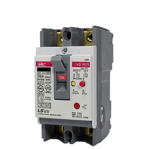 EBE102Fb 60A | CB khối chống giật LS ELCB 60A 30mA 2P 5kA