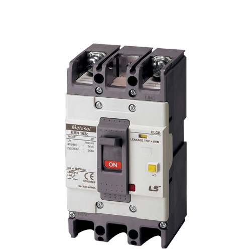 EBN102c 60A | CB khối chống giật LS ELCB 60A 30mA 2P 35kA