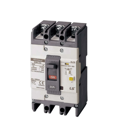 EBN53c 20A | CB khối chống giật LS ELCB 20A 30mA 3P 14kA