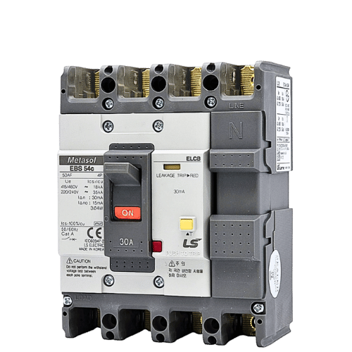 EBS54c 15A | Aptomat khối chống giật LS ELCB 15A 30mA 4P 18kA
