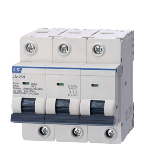 LA125H 3P 80A 10kA | Aptomat tép LS MCB