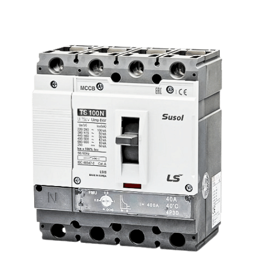 TS100N FMU100 4P 100A | Aptomat MCCB LS 4P 100A 50kA