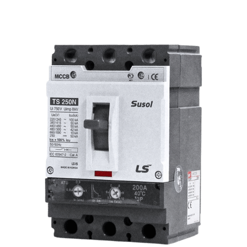 TS250N ATU250 3P 200A 50kA | Aptomat MCCB LS 3P 200A 50kA