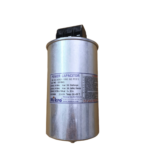 MKC-255100KS | Tụ bù Mikro 10kVAr 3P 250V (tụ khô)
