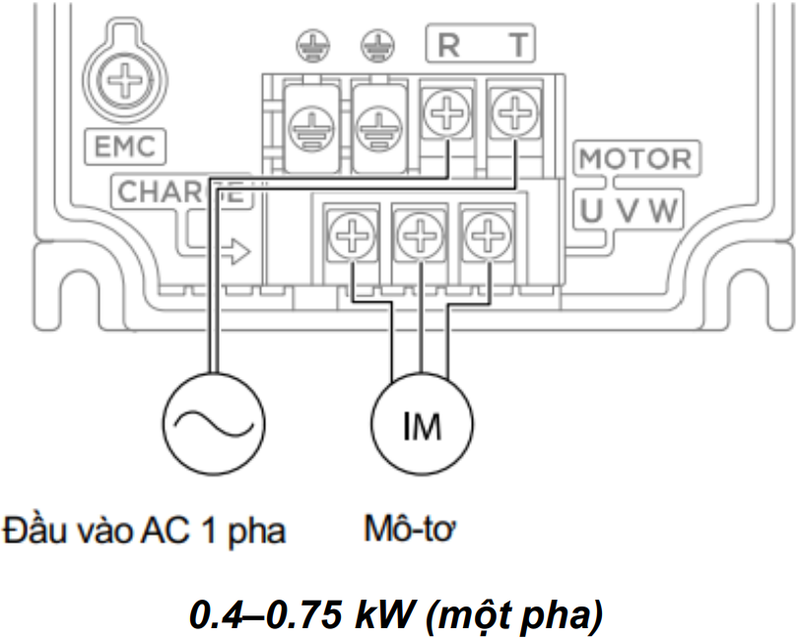 Hướng dẫn cài đặt biến tần LS M100 so do dau noi mach dong luc bien tan ls m100 1
